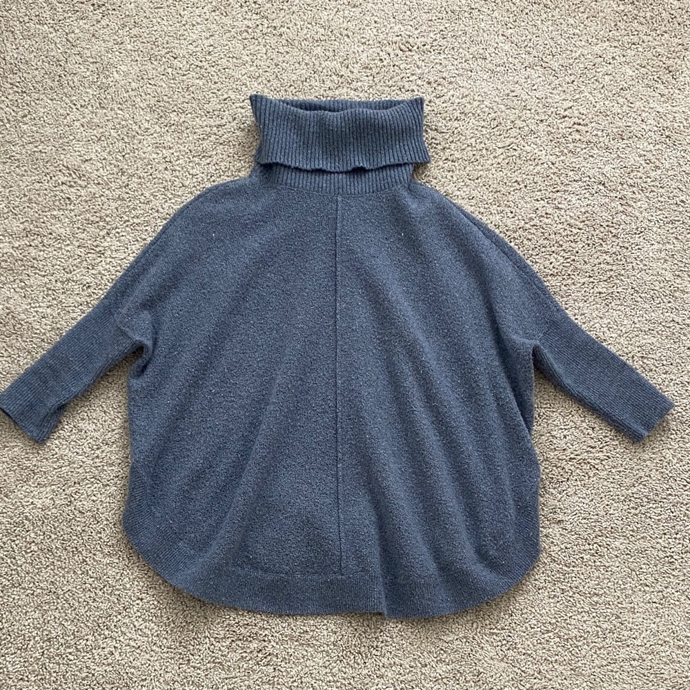 Cozy Blue Turtleneck Sweater